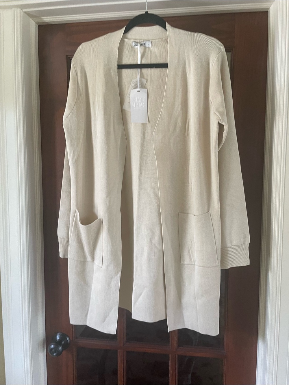 Grace Karin Cream Open Cardigan Sweater